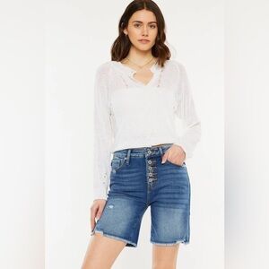 KanCan Sandy High Rise Bermuda Shorts